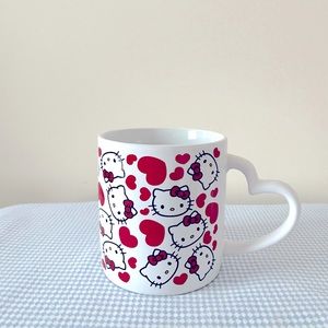 Hello Kitty Heart Handle Valentine Mug